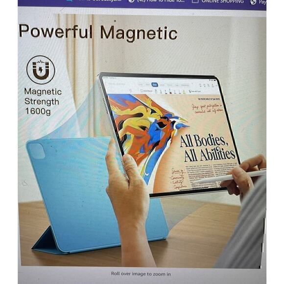 JETech Magnetic Case for iPad Pro 12.9 Inch 2022/2021/2020/2018 - Picture 5 of 5